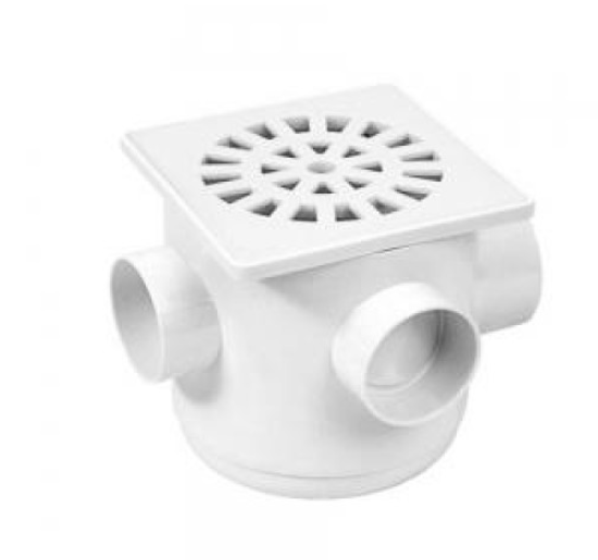 Caixa Sifonada quadrada branca 15X15cm CS5 Astra