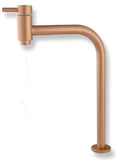 Torn Águia Metais Stillus Gold Matte Bica Alta Mesa 90° 1/4 25330