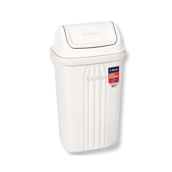 Lixeira Atlas Basc Plástico 10Lt Ref. AT2810