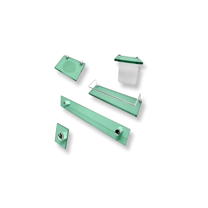 Kit Vmex Retangular Vidro Verde 668