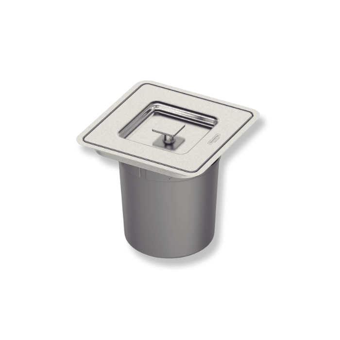 Lixeira Emb. Tramontina Inox Clean Square 5l Ref. 94518/205