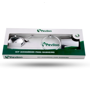 Kit Acessório Pevilon 5pçs 5020 Turim 1980 Alumínio