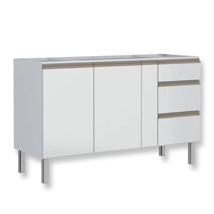 Gabinete Aço p/ Pia 1,50Mt Gaia Cozimax